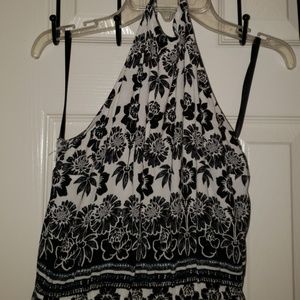 Black and white romper